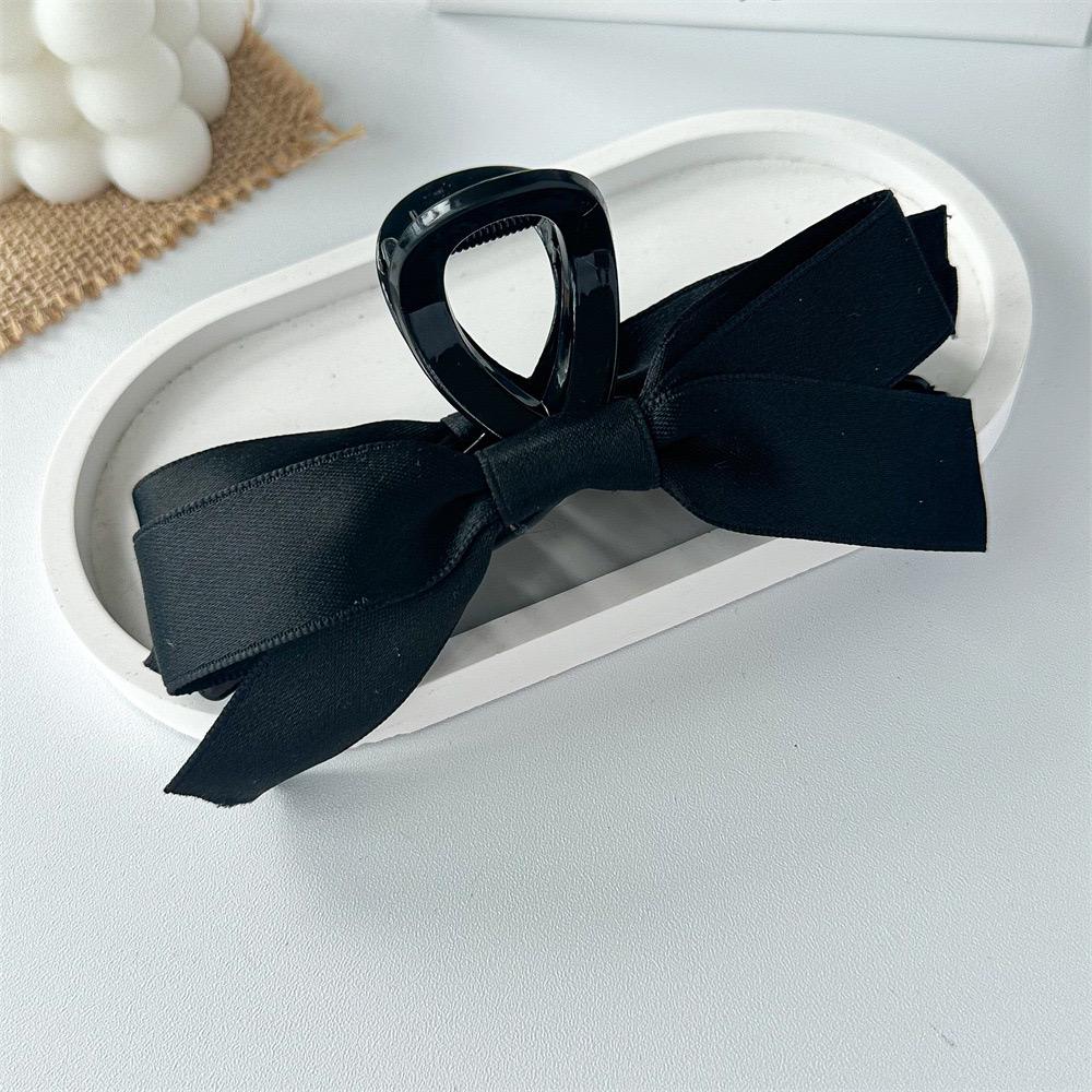 BOW HAIR CLIP (Black)