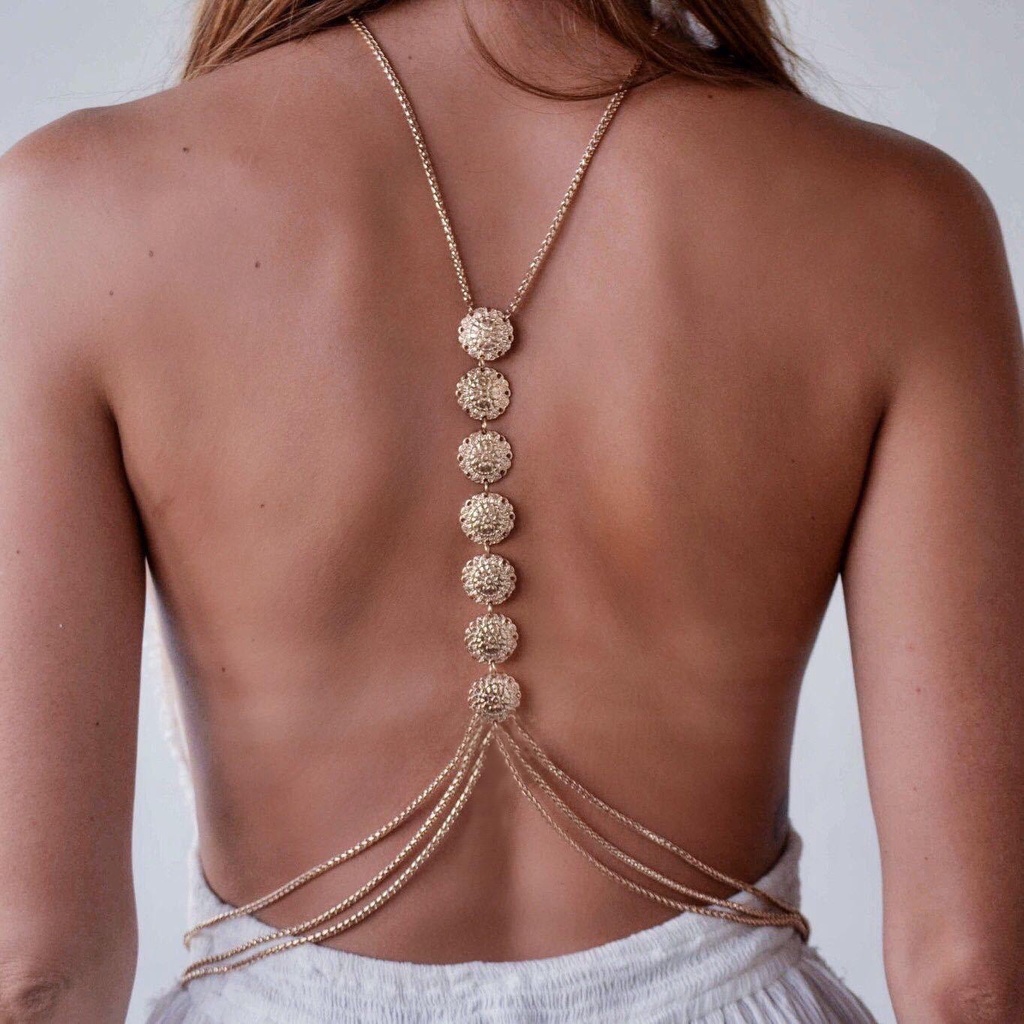 COIN BACK BODYCHAIN (Gold)