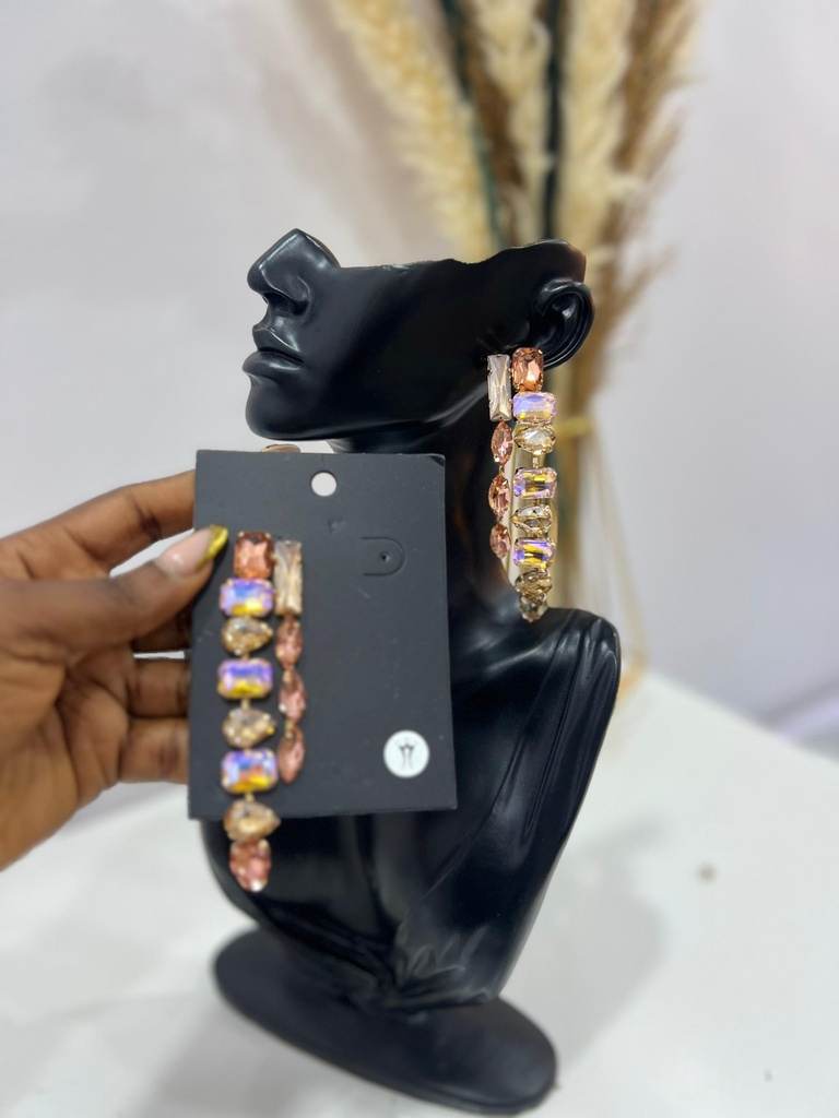 SHAY RHINESTONE EARRINGS (Gold)