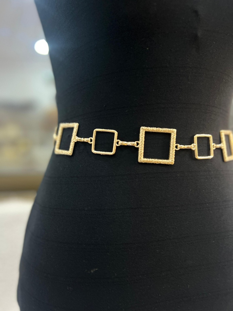 SQUARE CHAIN BELT (Gold)