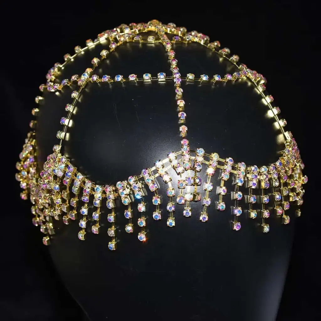 IVY RHINESTONE HEADCHAIN (Gold)