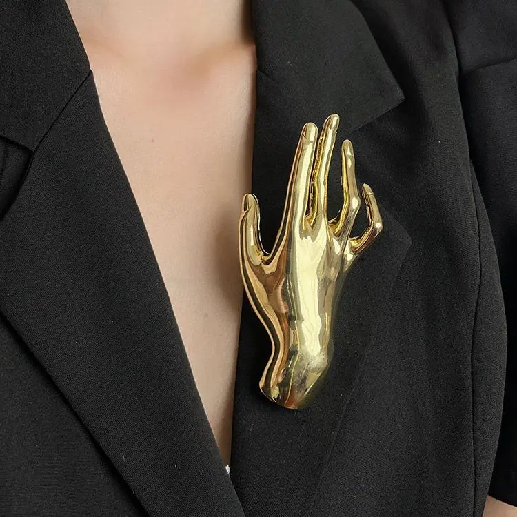 B HAND BROOCH 