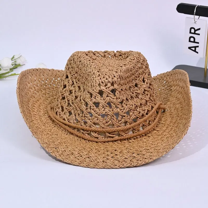 STRAW COWBOY HAT  (Brown)