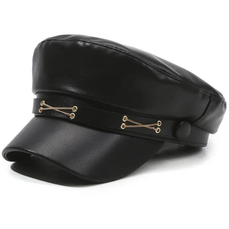 X LEATHER CAP 