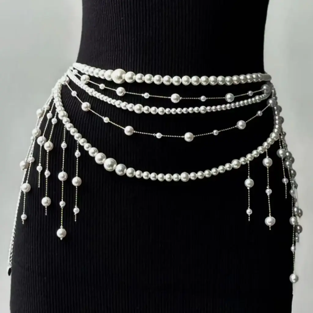 TASSEL PEARL BELT 