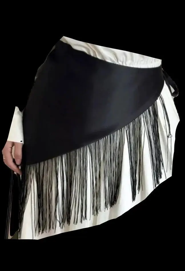 FRINGE SCARF  (Black)