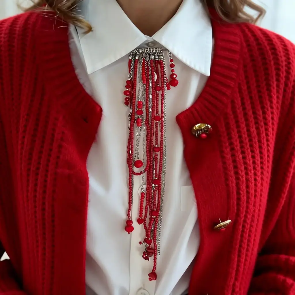 BEAD BROOCH 