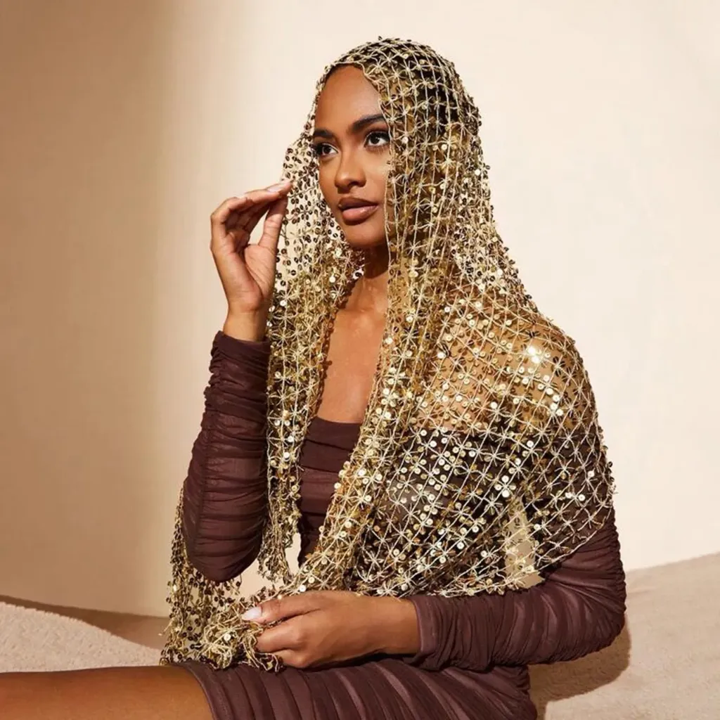 SEQUIN SCARF