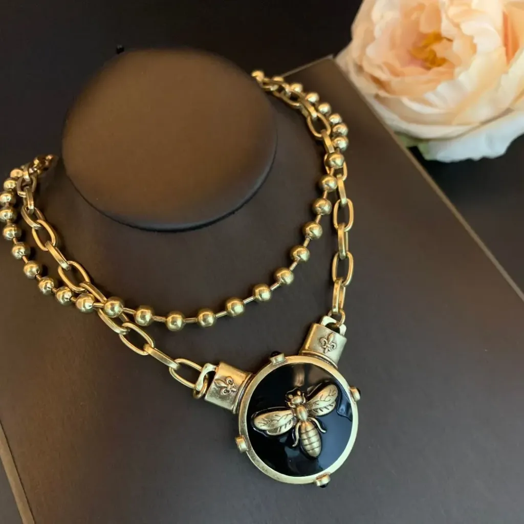 BEE LAYERED NECKLACE
