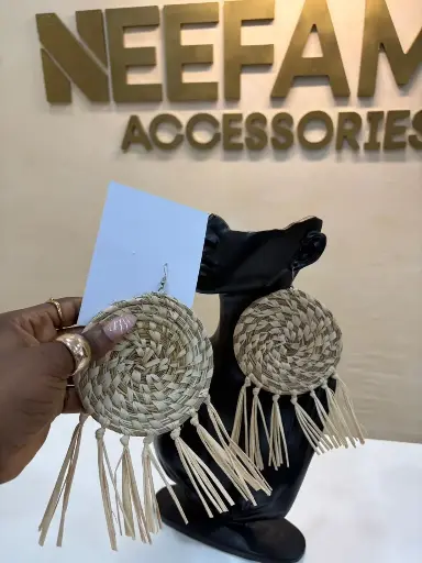 RAFFIA EARRINGS 