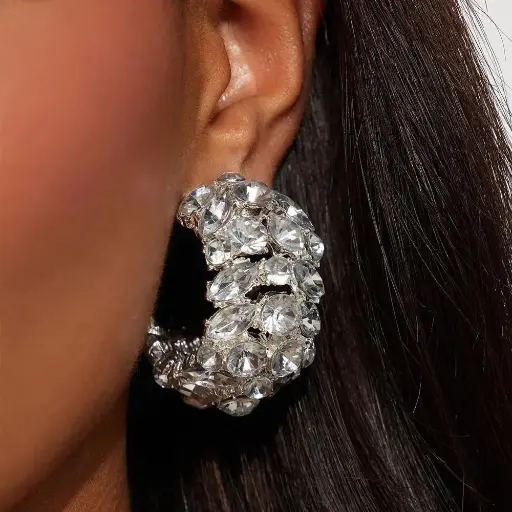 RHINESTONE HOOP 
