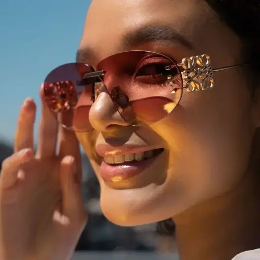 LO RIMLESS  SUNGLASSSES 