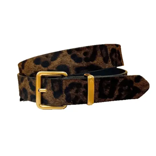 LEOPARD JEANS BELT 