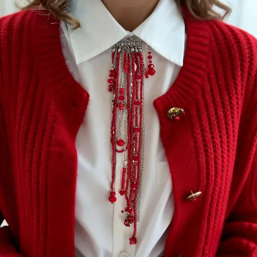 BEAD BROOCH 