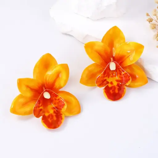 ORCHID EARRINGS 