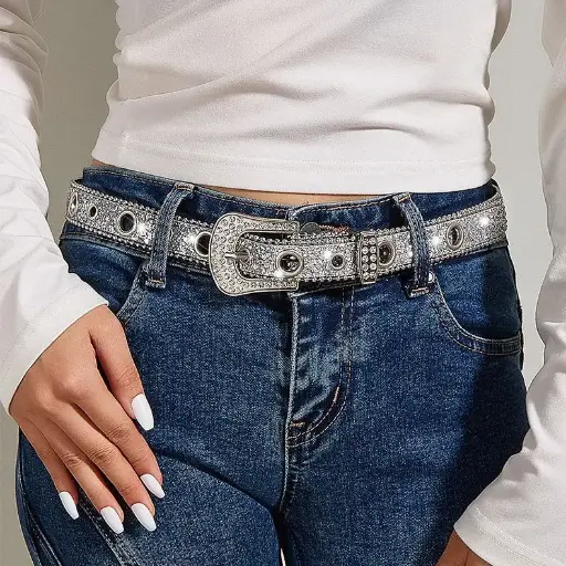 STUDDED JEANS BELT 