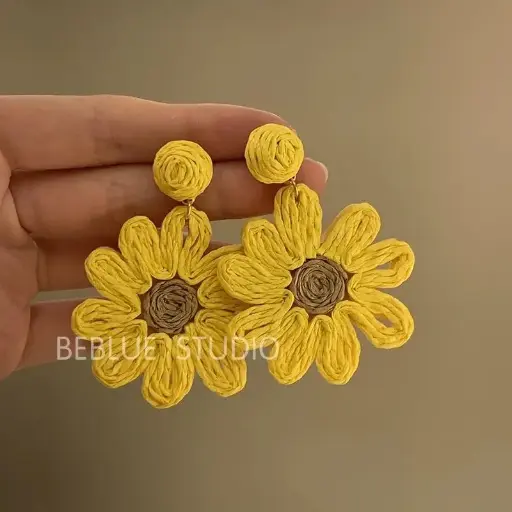SUNFLOWER EARRINGS 